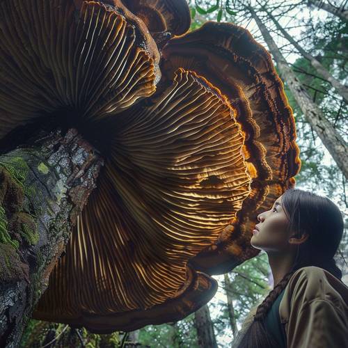 世界上最大的蘑菇，探秘全球最大蘑菇 奥氏蜜环菌的生态奇迹