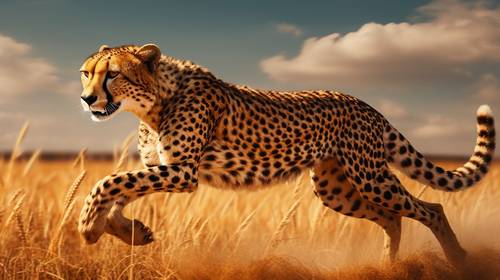 世界上跑的最快的动物，猎豹时速超百公里领跑陆地动物速度之巅