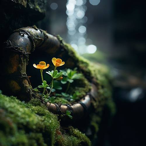 世界上最小的花，微观世界奇观无根萍小花绽放生命奇迹